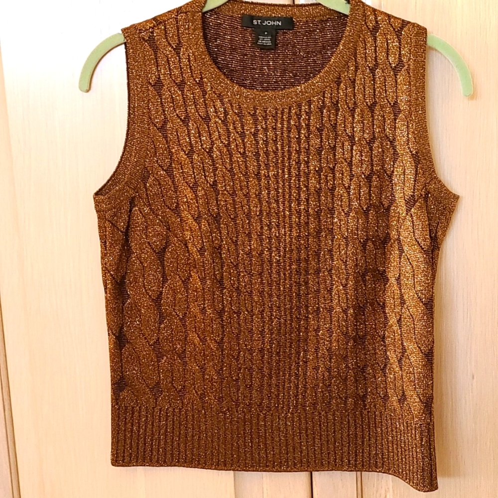 St. John sleeveless knit tank P XS